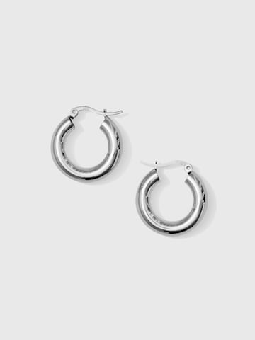 LES. Earrings 'Chunky Hoops' in Silver