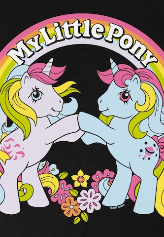 LOGOSHIRT Shirt 'My Little Pony' in Zwart