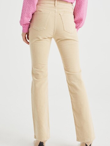 WE Fashion Flared Pants in Beige