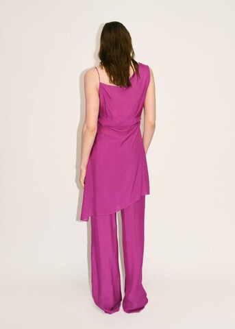 MANGO Wide Leg Hose 'Floris' in Lila
