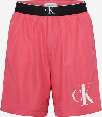 Calvin Klein Swimwear Uimashortsit värissä vaaleanpunainen: edessä