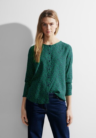 CECIL Blouse 'Dobby' in Green: front