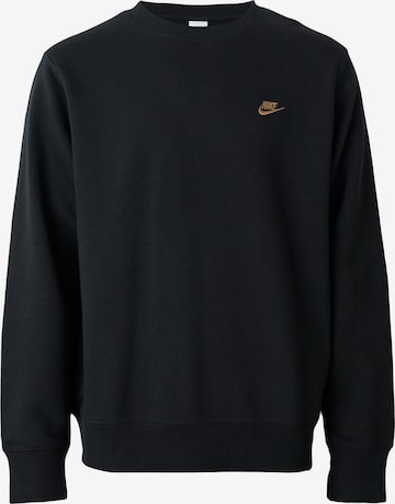 Nike Sportswear Collegepaita 'CLUB' värissä musta: etupuoli