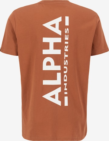 Maglietta di ALPHA INDUSTRIES in marrone
