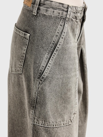 IT'S BASIC Vat Jeans 'BARREL BALLOON MID RISE JEANS' in Grijs
