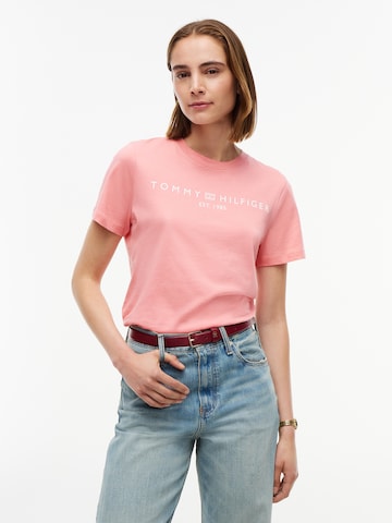 TOMMY HILFIGER Μπλουζάκι σε ροζ: μπροστά