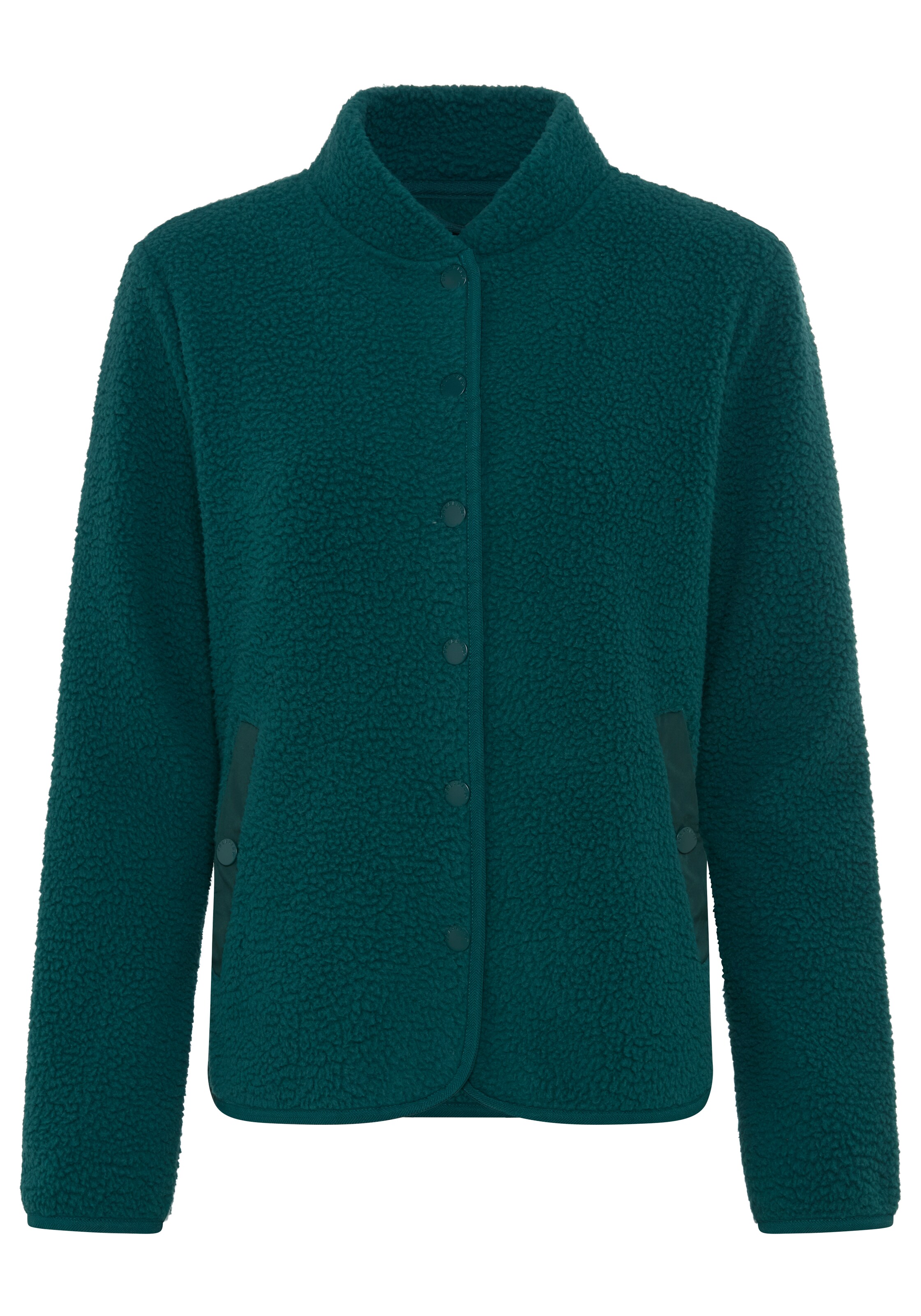 POLARINO Fleecejacke in Grün: Vorderseite