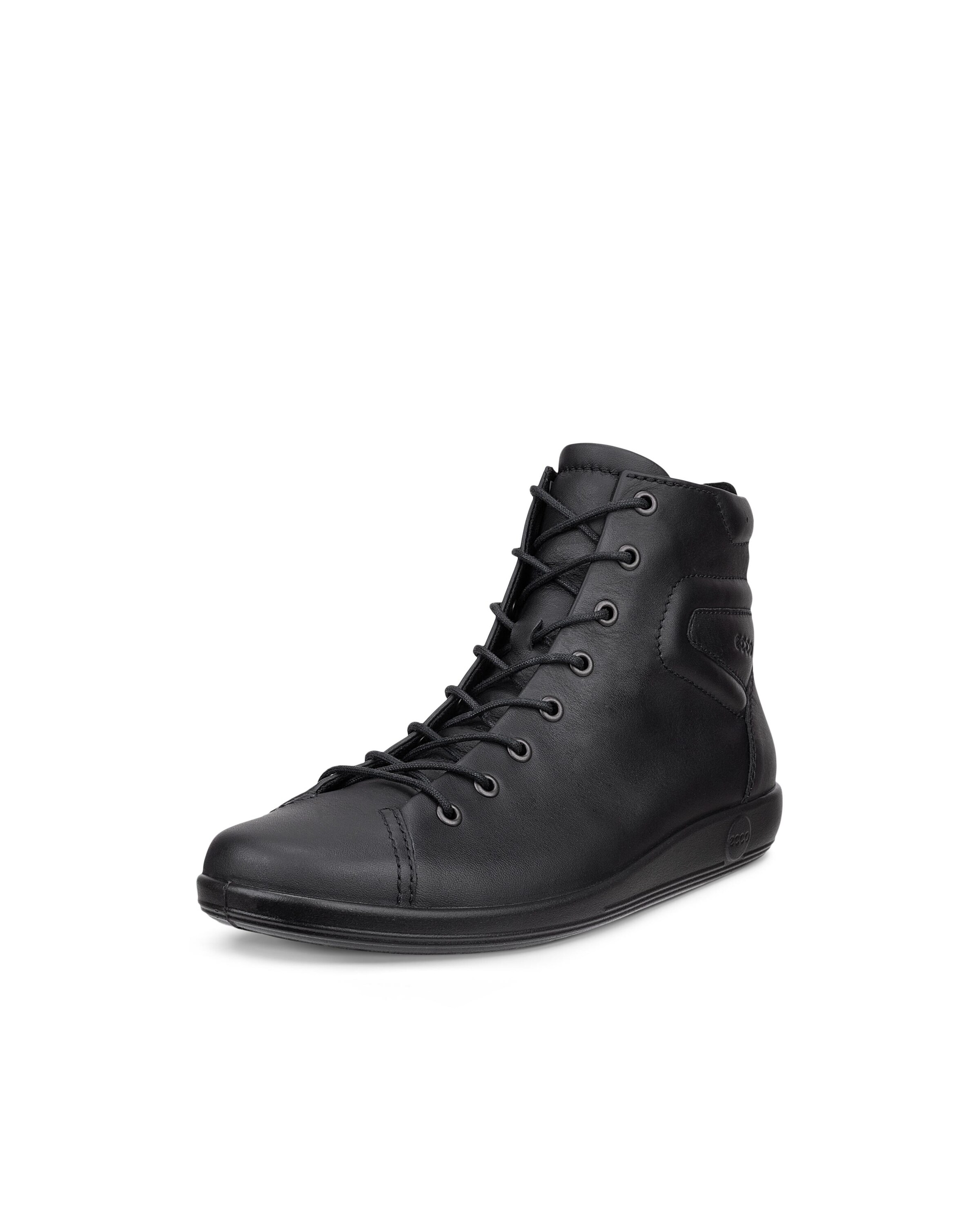 ECCO Lace-Up Ankle Boots in Black: front