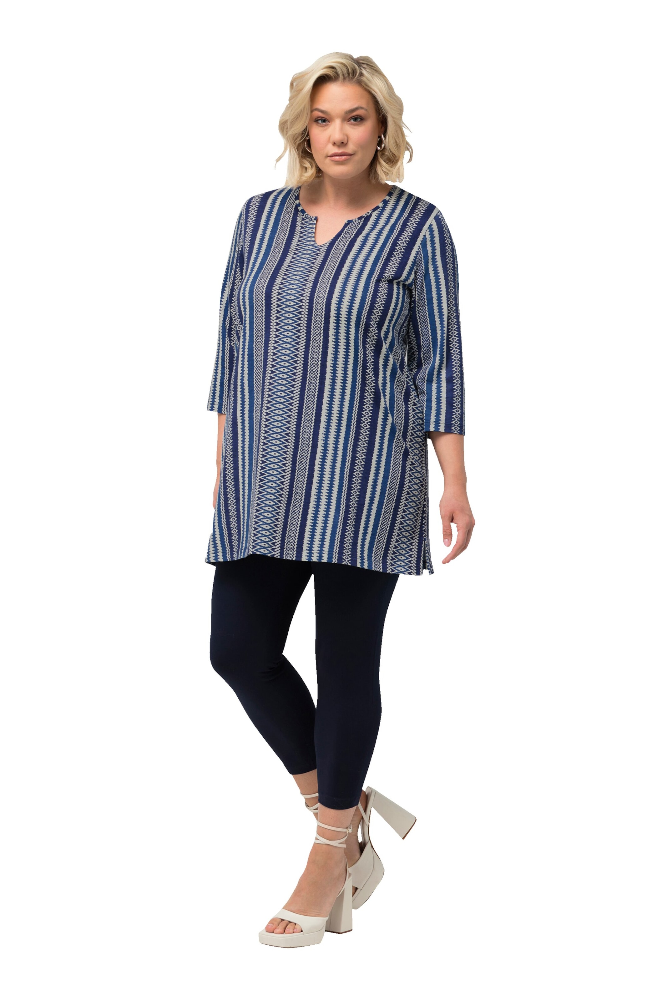Ulla Popken Shirt in Blauw: voorkant
