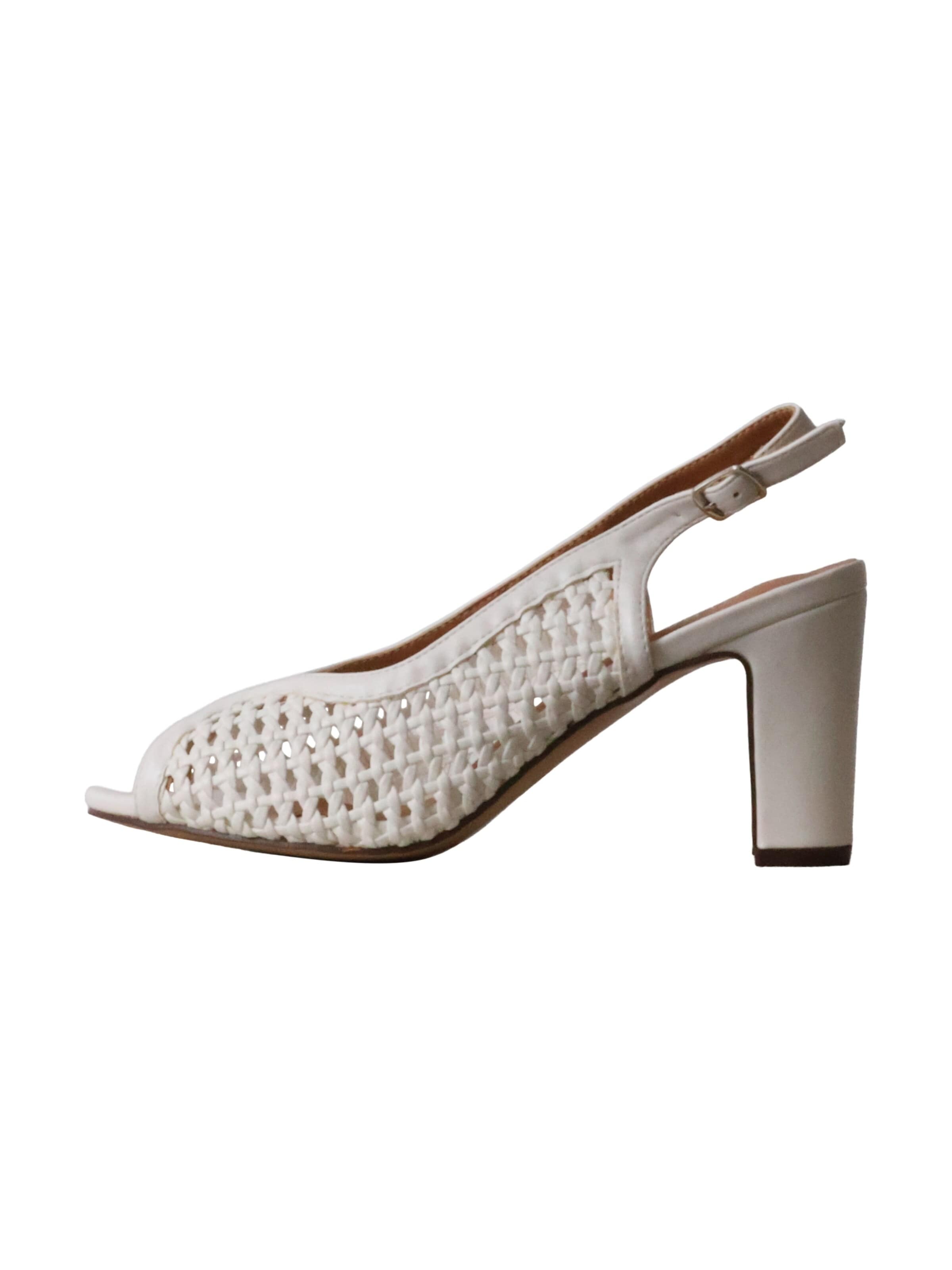 Escarpins 'Pumps' POTI PATI en blanc : devant