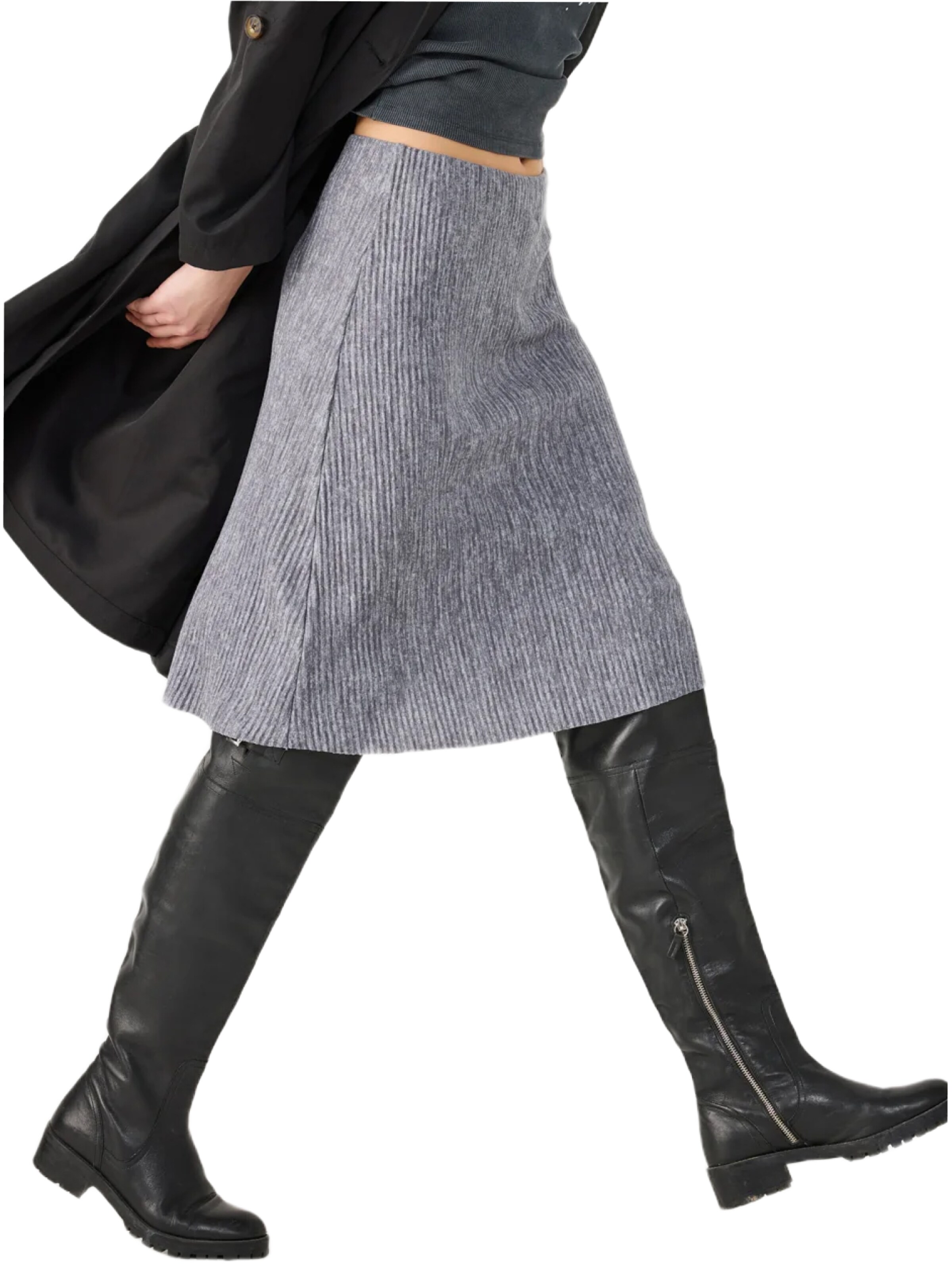 No Matter What Skirt in Grey