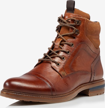 Dune LONDON Lace-Up Boots 'CANDOR' in Brown: front