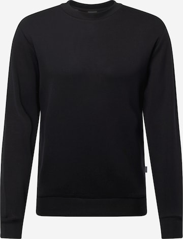 SELECTED HOMME Sweatshirt 'MANUEL' in Zwart: voorkant
