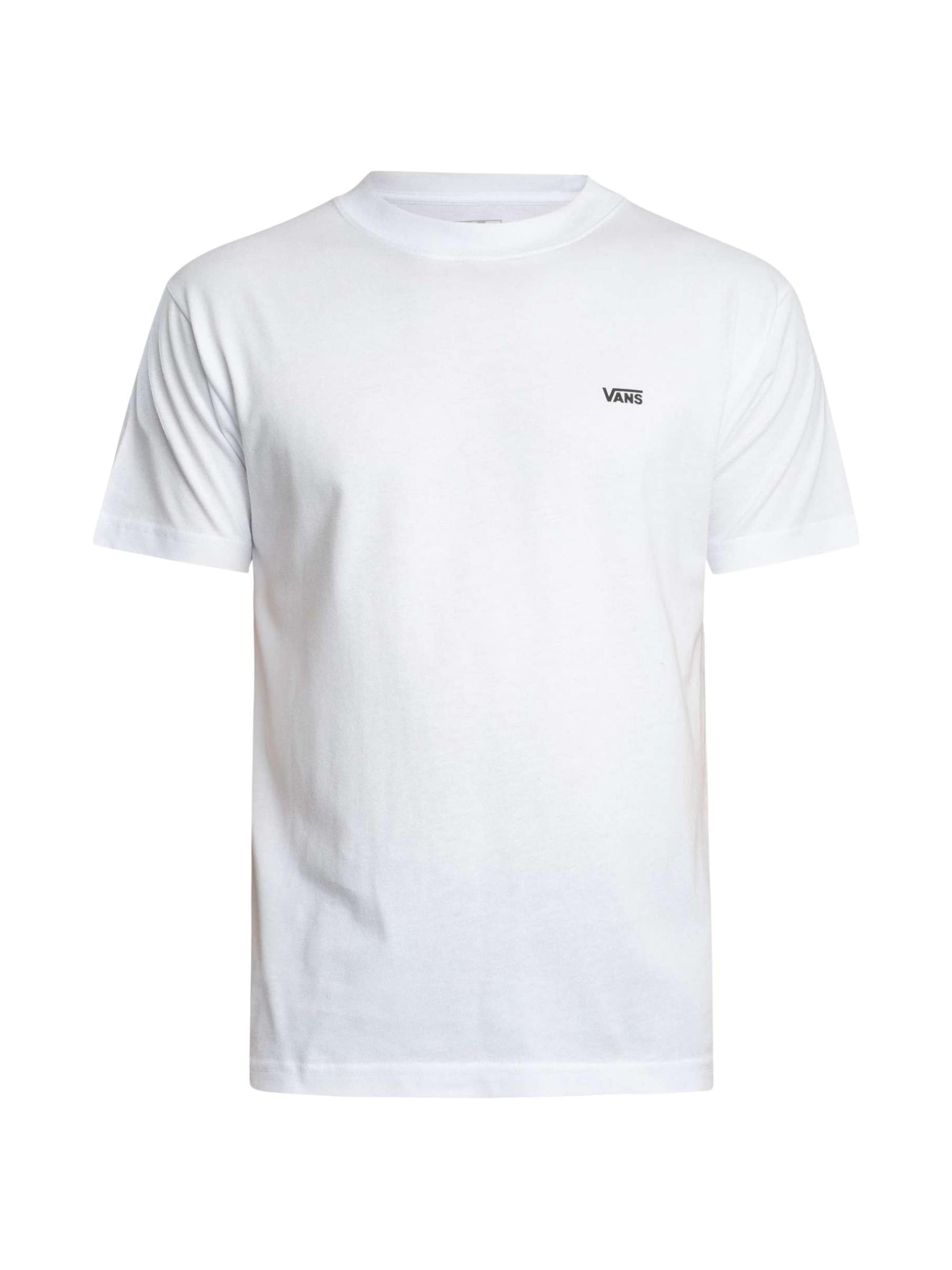 VANS Shirt 'VANS LEFT CHEST SS T-SHIRT' in Wit: voorkant