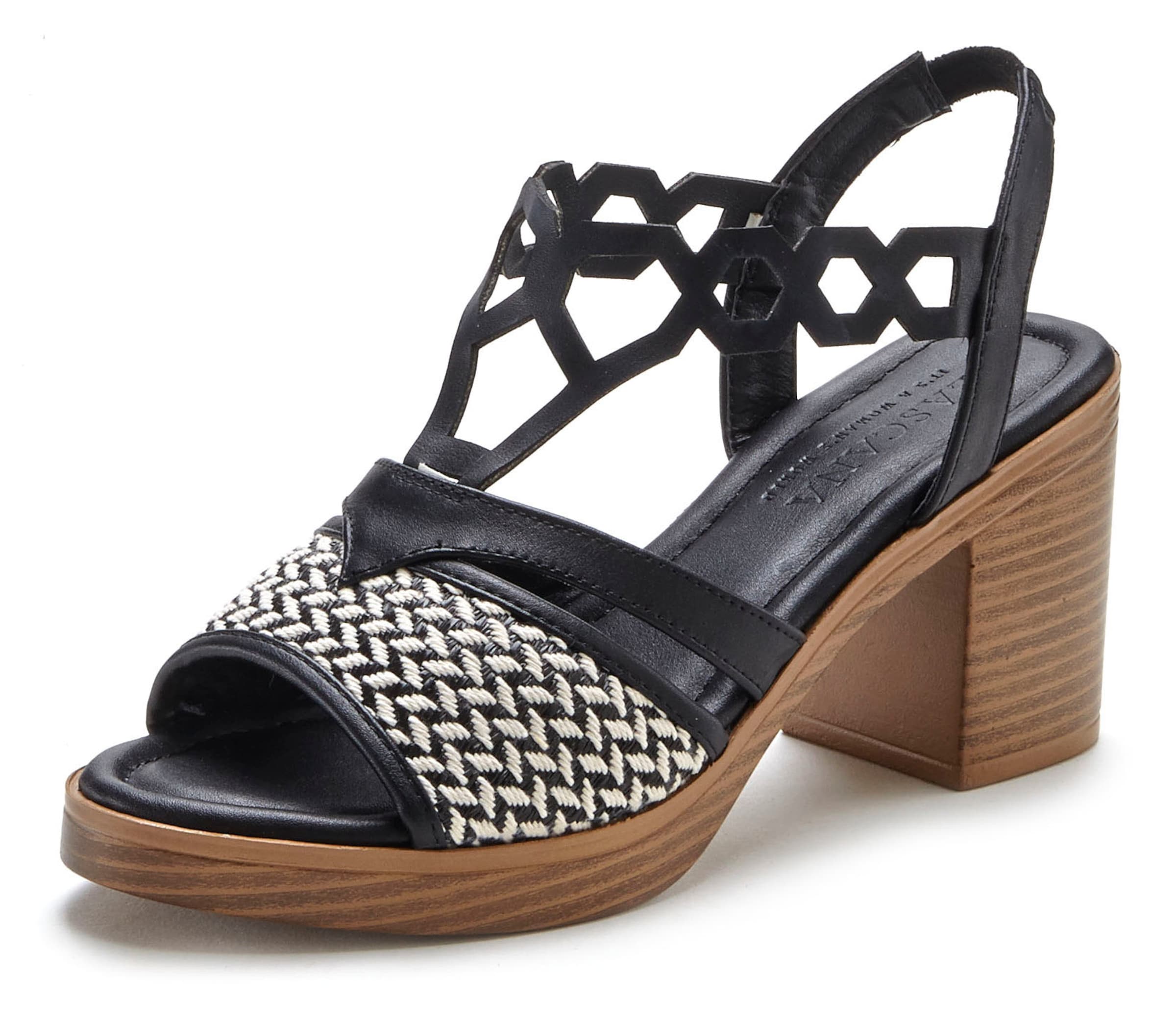 LASCANA Босоножки в Черный: спереди