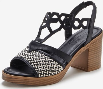 LASCANA Sandal i svart: framsida