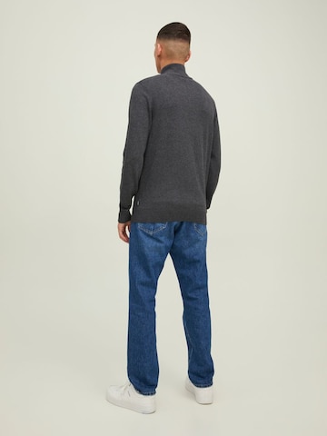 JACK & JONES - Pullover 'Emil' em cinzento