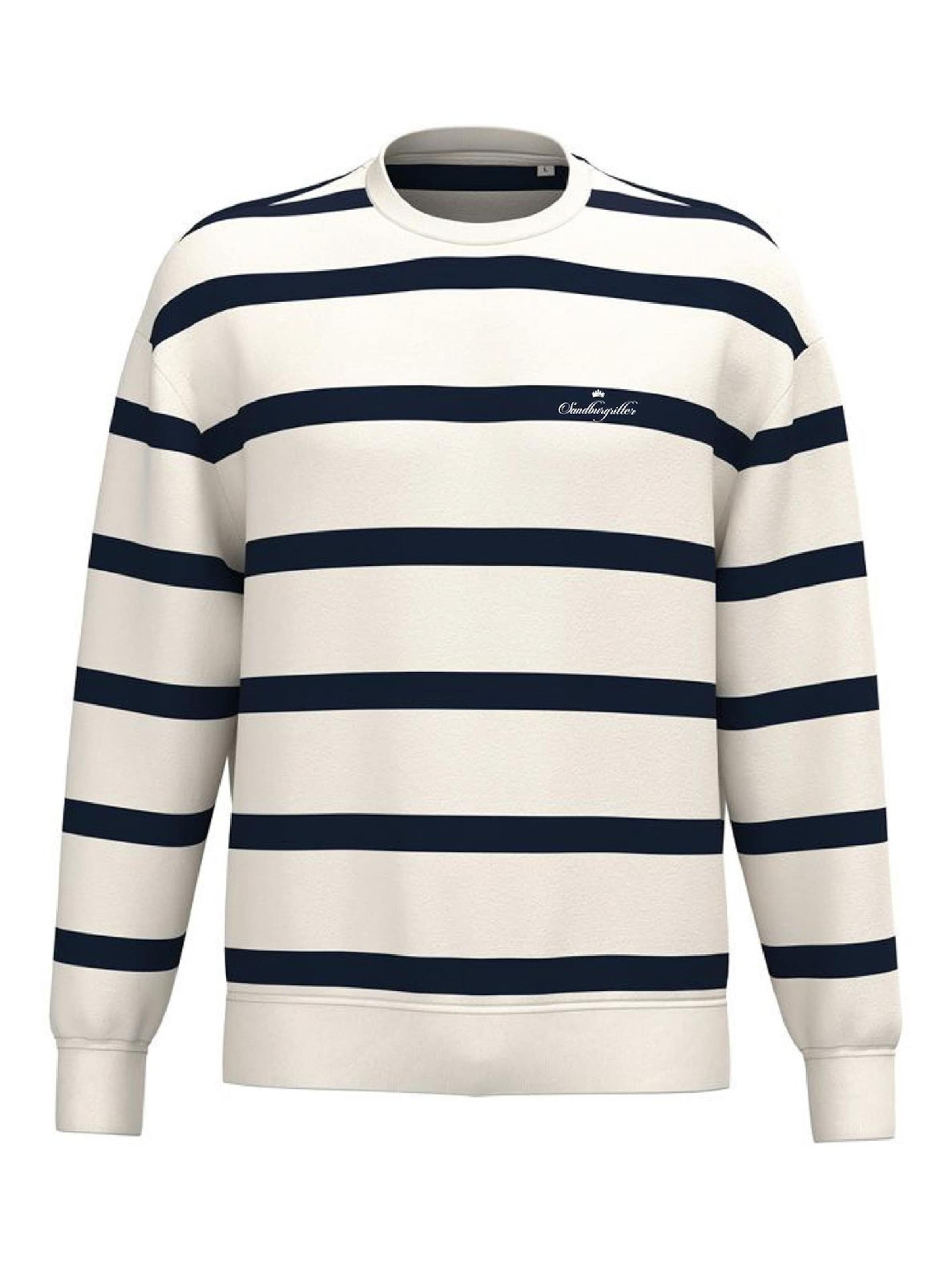 SANDBURGRITTER Sweatshirt 'MARITIM'‌‌‌‌‌‌‌‌ in Beige: Vorderseite