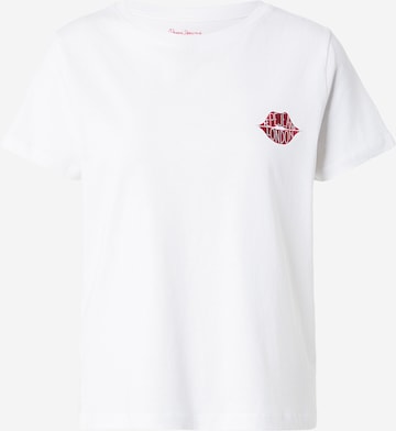Tricou 'Brule' de la Pepe Jeans pe alb: față