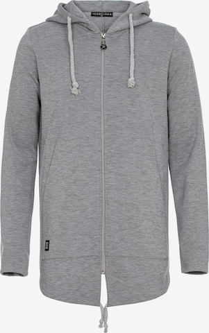 Redbridge Zip-Up Hoodie 'Antioch' in Grey: front