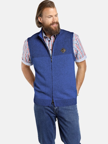 Jan Vanderstorm Vest 'Ove' in Blue: front