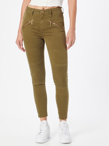 River Island Skinny Trousers 'AMELIE' in Green: front