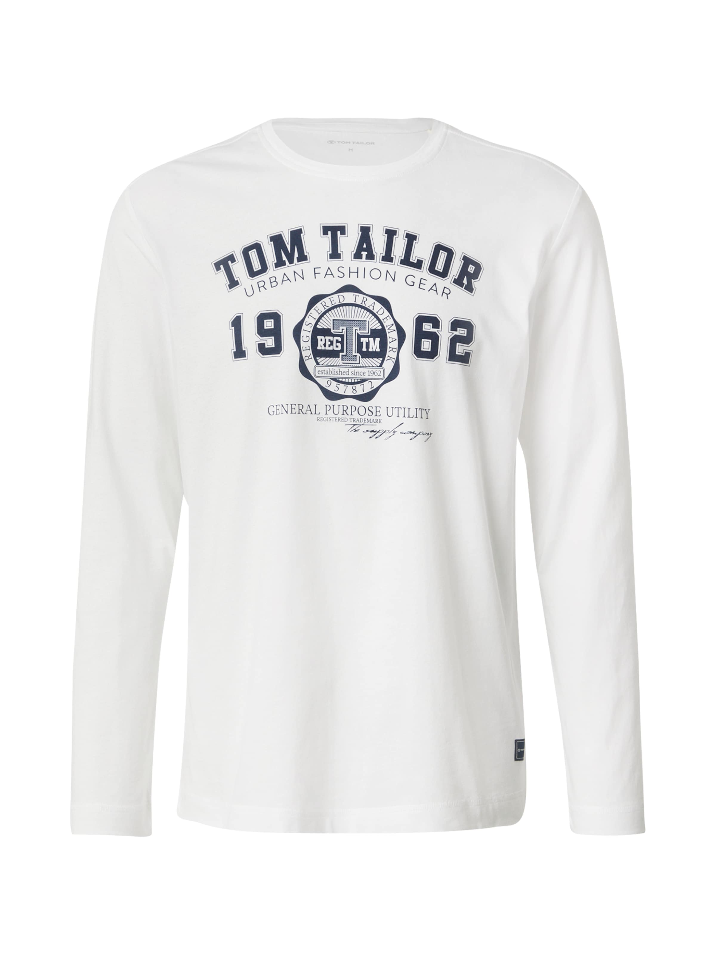 TOM TAILOR Tričko - Biela: predná strana