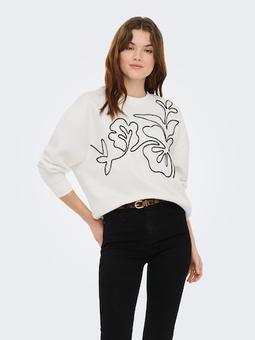 Sweat-shirt 'JDYCANOA' JDY en blanc : devant