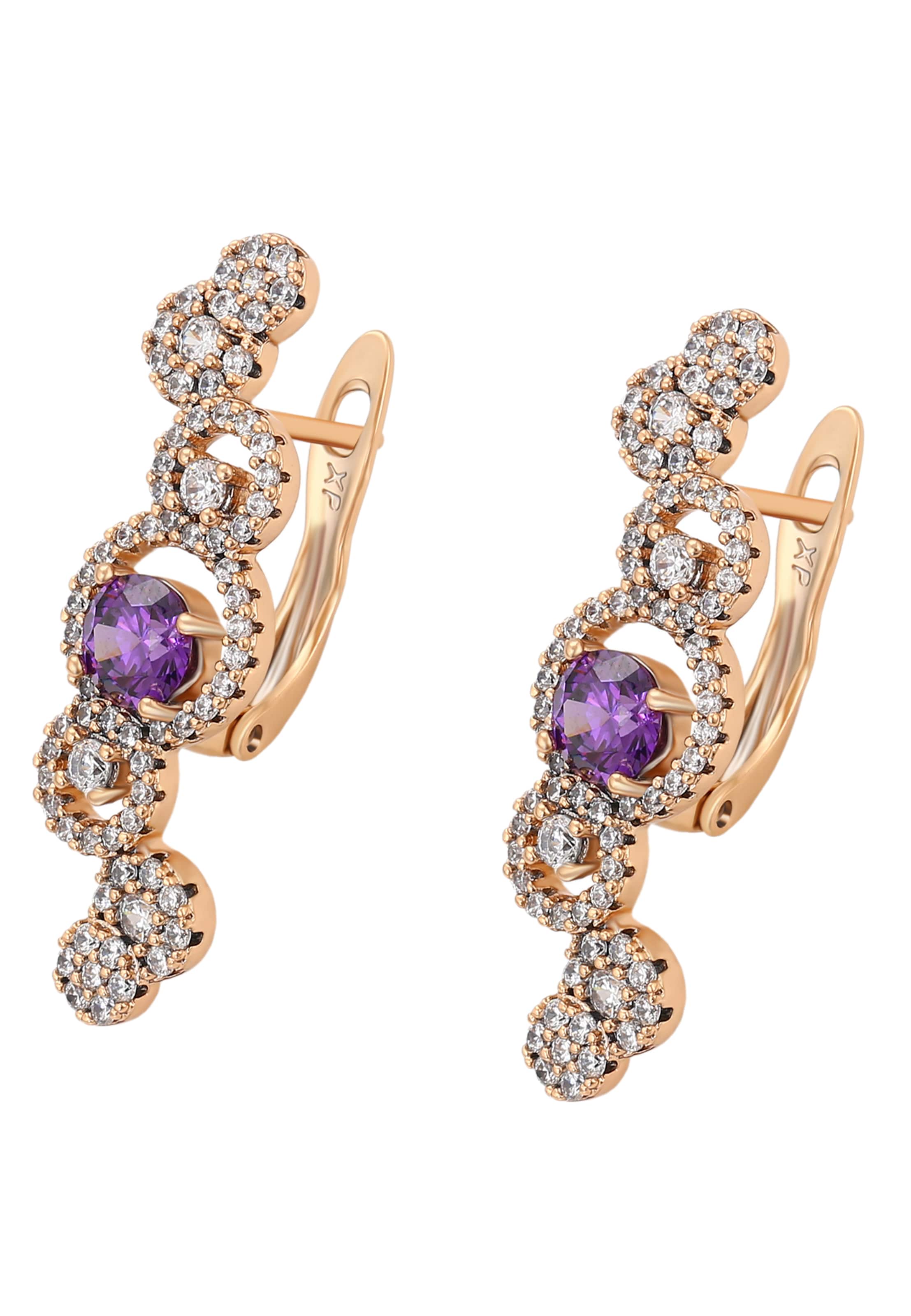 faina - Pendientes en oro: frente