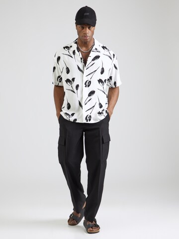 JACK & JONES Comfort fit Srajca 'JJEJeff Charge' | bela barva