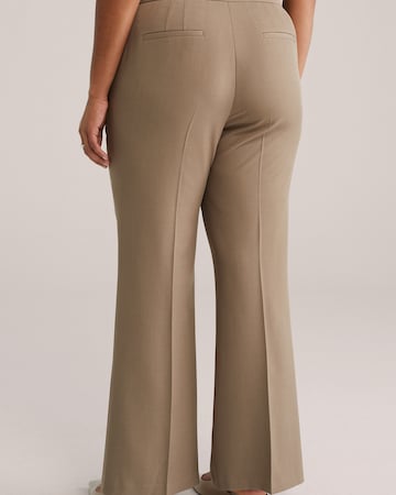 Regular Pantalon à plis WE Fashion en gris