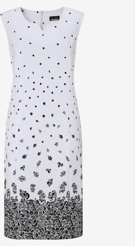 Robe de soirée Goldner en blanc : devant