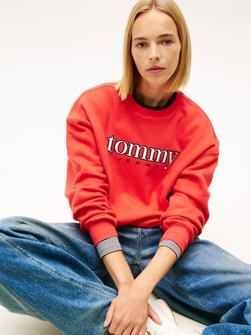 Tommy Jeans Sweatshirt in Rot