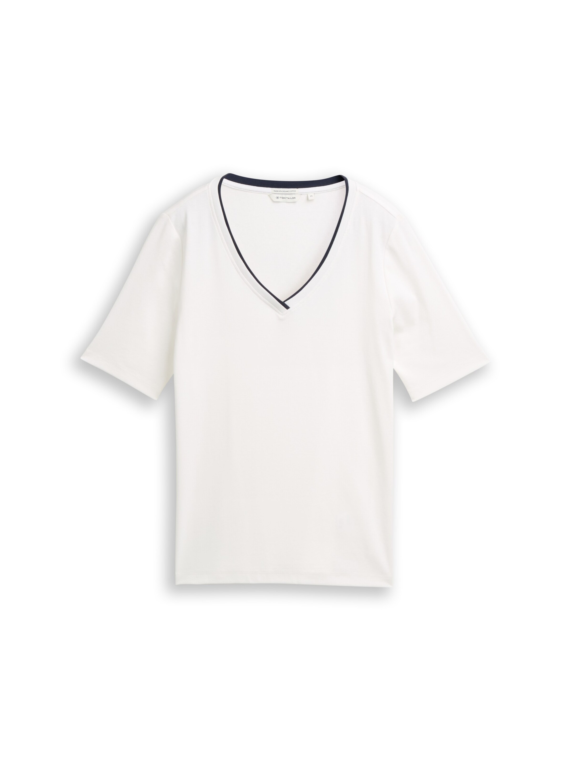 TOM TAILOR T-Shirt in Weiß: Vorderseite