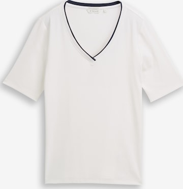TOM TAILOR T-Shirt in Weiß: Vorderseite