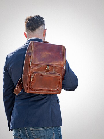 bupell Rucksack 'Gianni' in Braun