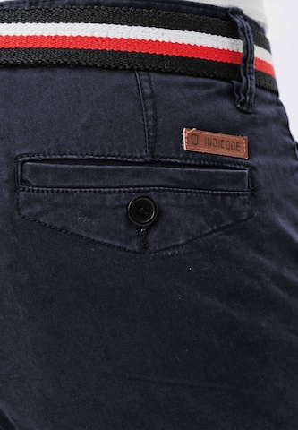 Regular Pantalon chino 'Cherry' INDICODE JEANS en bleu