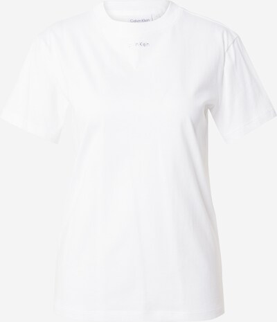 Calvin Klein T-shirt en argent / blanc, Vue avec produit