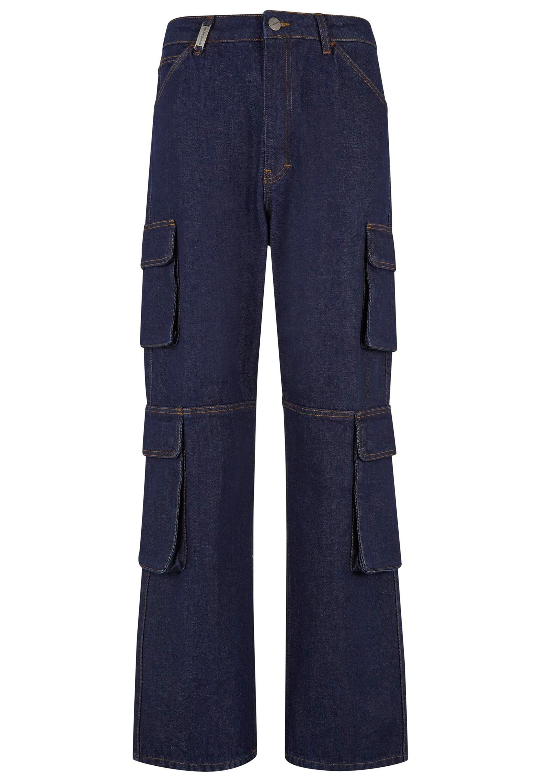 Jeans cargo 'Aidan' di 2Y Studios in blu: frontale