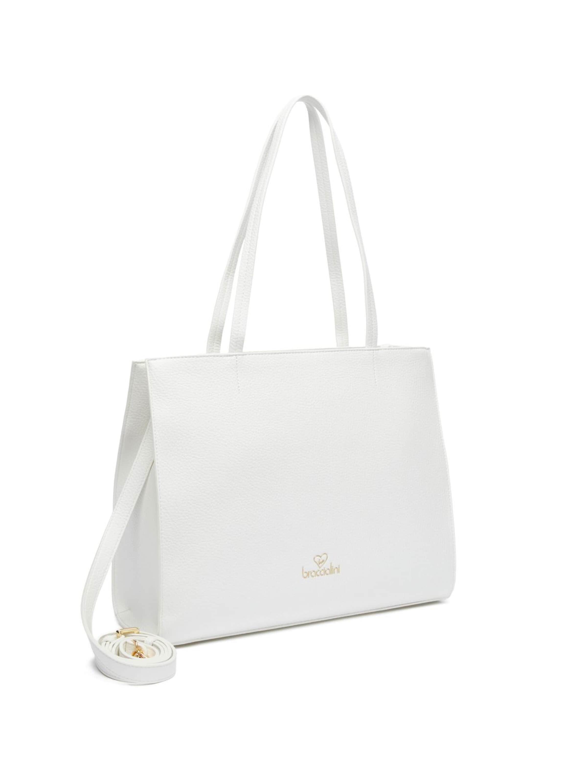 Shopper 'Meg' di Braccialini in bianco