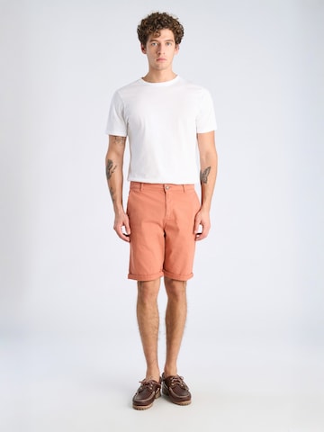 Lindbergh Regular Chino in Oranje