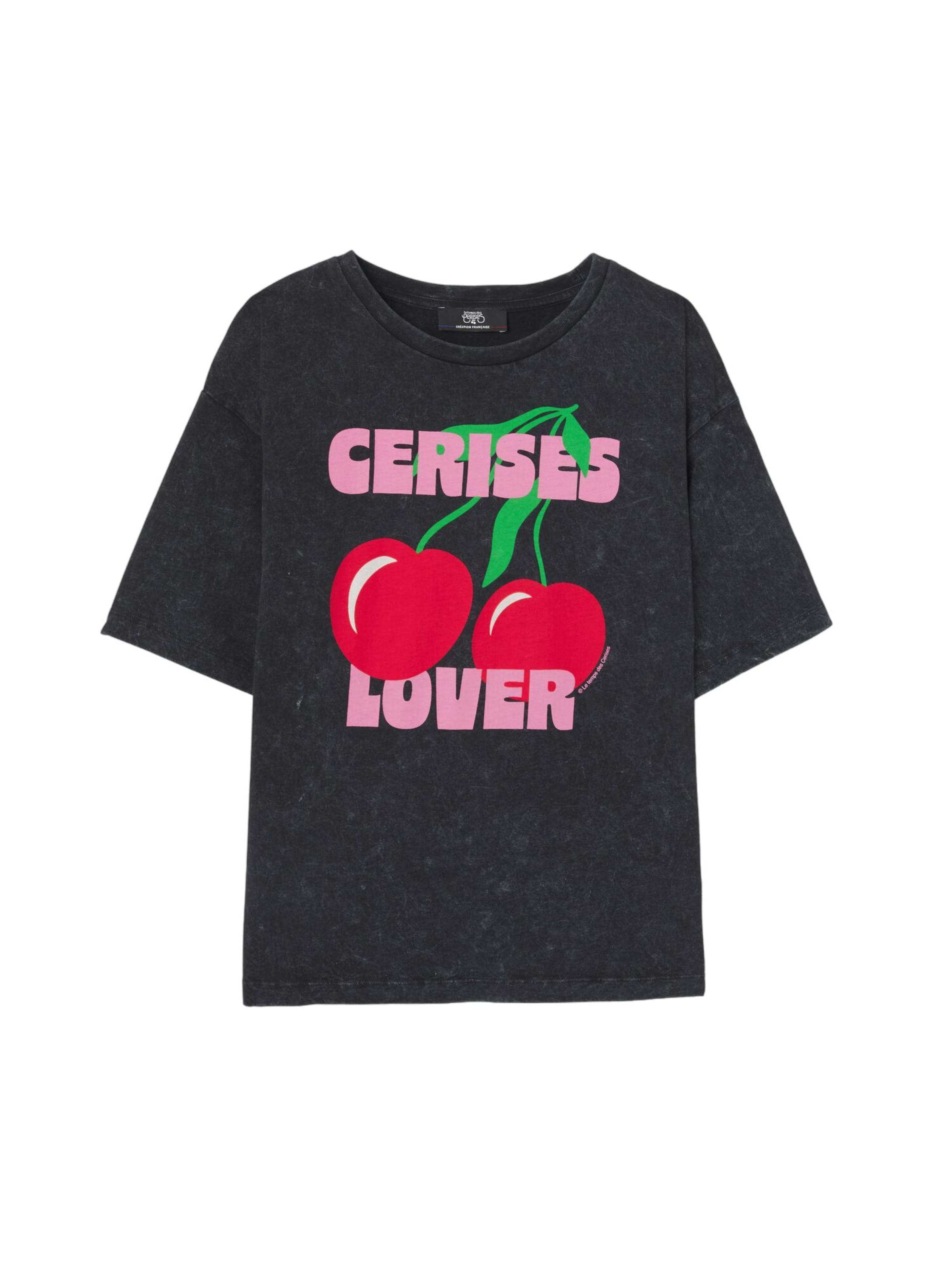 Le Temps Des Cerises T-shirt 'Spears' in Schwarz: Vorderseite