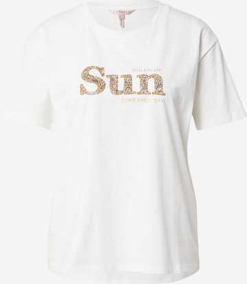 Esqualo Shirt 'Sunny Days' in Weiß: predná strana