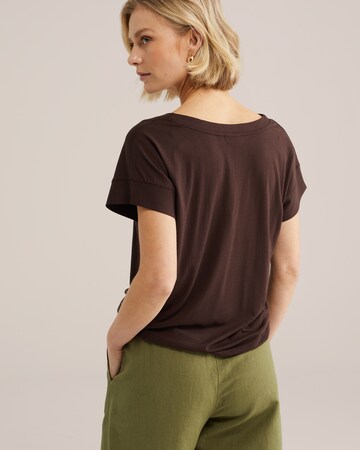 WE Fashion Tričko – hnědá