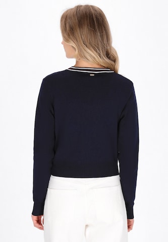 DreiMaster Maritim Gebreid vest in Blauw