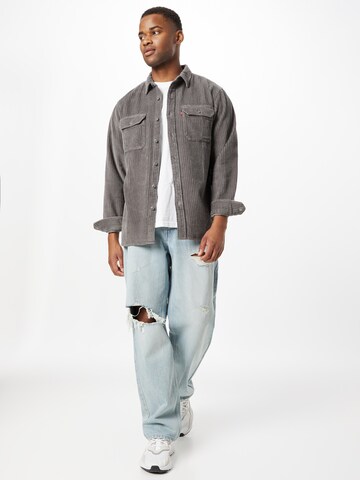 LEVI'S ® Comfort fit Button Up Shirt 'Jackson Worker Corduroy Overshirt' in Grey