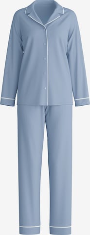 CALIDA Pyjama 'Night Lovers' in Blau: Vorderseite