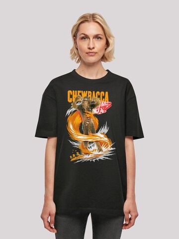 T-shirt oversize 'Star Wars Chewbacca Gigantic' F4NT4STIC en noir : devant