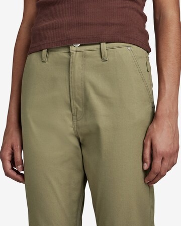 Skinny Pantalon chino G-Star RAW en vert