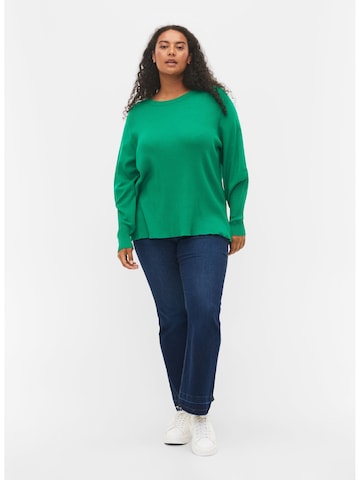 Zizzi Sweater 'Mella' in Green